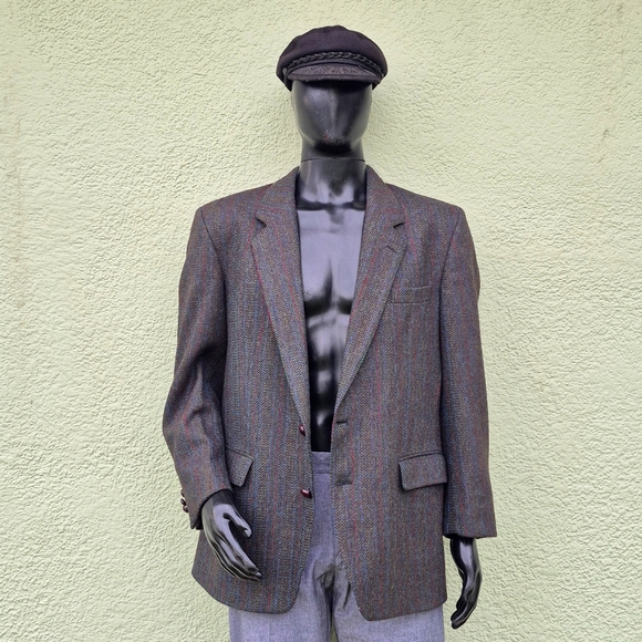 Gerrard Tailors Men's Classic Hand Tailored Pure Donegal Tweed Luxury Blazer